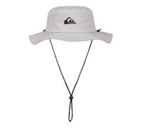 Quiksilver Bushmaster Sun Protection Floppy Visor Bucket Hat Sombrero de Copa Baja, Color Gris, S-M para Hombre