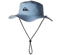 Quiksilver Bushmaster Sun Protection Hat Sombrero de Copa Baja, Denim, L para Hombre