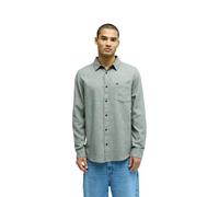 Quiksilver Camisa de Manga Larga Motherfly Heather para Hombre, Color marrón