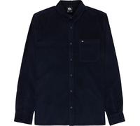 Quiksilver - Camisas - Smoke Trail Cord Shirt Dark Navy - Talla S - Azul marino Azul marino S