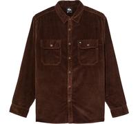 Quiksilver - Camisas - Venture Cord Shirt Java de Algodón - Talla M - Burdeos Burdeos M