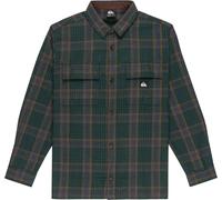 Quiksilver - Camisas - Yankee LS Shirt Trekking Green Yankee Plaid de Lana - Talla M - Verde Verde M