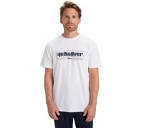 Quiksilver - Camiseta de Manga Corta con Forma de S, Color Blanco