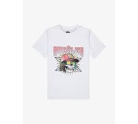 QUIKSILVER Camiseta de manga corta, estampado delante. Color gris claro
