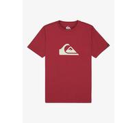 QUIKSILVER Camiseta de manga corta, estampado delante. Color burdeos