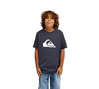 Quiksilver Camiseta de Manga Corta EV Comp Logo SS Niño Negro 12, Azul Marino Oscuro, 12 años
