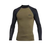Quiksilver - Camiseta de Surf Everyday UPF50 LS para Hombre, Color Verde