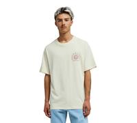 QUIKSILVER Camiseta funcional 'Curve Palm' burdeos / offwhite L burdeos / offwhite