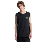 QUIKSILVER Camiseta funcional 'EV Quikglobe Muscle' amarillo / verde / negro L amarillo / verde / negro