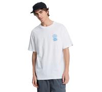 QUIKSILVER Camiseta funcional 'Evo Blossom Of Peace' azul ahumado / verde claro / blanco M azul ahumado / verde claro / blanco