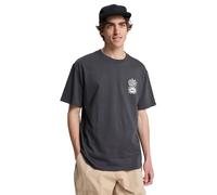 QUIKSILVER Camiseta funcional 'Evo Blossom Of Peace' pueblo / gris oscuro / offwhite S pueblo / gris oscuro / offwhite