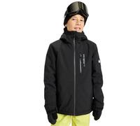 Quiksilver Chaqueta de nieve Side HIT Solid para niño, color negro, 6-7 años