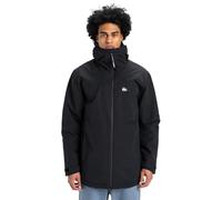 Quiksilver Chaqueta Impermeable con Capucha Overcast 3K para Hombre, Color Negro, Talla XXL