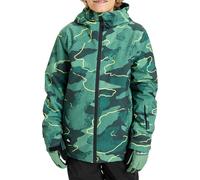 Quiksilver - Chaquetas de esquí niños - Mission Printed Youth Jacket Camostrokes Trekking Green - Talla Infantil 8 años - Verde Verde 8 años