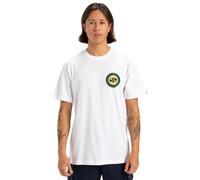 Quiksilver, Circle Back Camiseta de Manga Corta, Hombres, XL, White