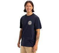 Quiksilver, Circle Back Camiseta de Manga Corta, Hombres, XXL, Dark Navy