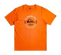 Quiksilver Circle Logo Camiseta, Gold Flame, S para Hombre