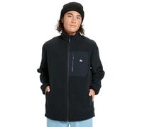 Quiksilver Clean Coast FZ - Forro Polar con Cremallera Completa para Hombre, Color Negro, Talla XXL