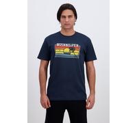 Quiksilver Comp Logo - Azul - Camiseta Hombre talla S