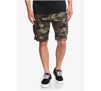 Quiksilver Crucial Battle Camo Print Pantalones Bermudas Bolsillos Nuevo 32
