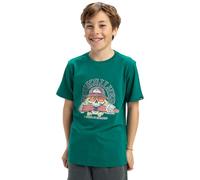 Quiksilver, Ev Skull Feast Camiseta de Manga Corta, Niño, 10 años, Teal Green