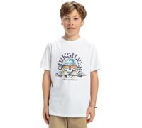 Quiksilver, Ev Skull Feast Camiseta de Manga Corta, Niño, 14 años, White