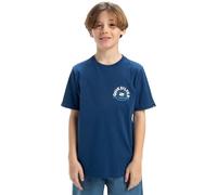 Quiksilver, Ev Summer Road Camiseta de Manga Corta, Niño, 10 años, Estate Blue