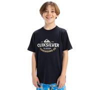 Quiksilver, Ev Typed out Camiseta de Manga Corta, Niño, 10 años, Dark Navy