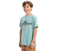 Quiksilver, Ev Typed out Camiseta de Manga Corta, Niño, 12 años, Aquifer