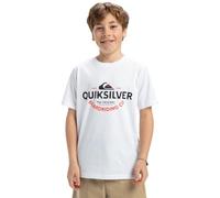 Quiksilver, Ev Typed out Camiseta de Manga Corta, Niño, 14 años, White
