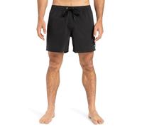 Quiksilver Everyday Solid Volley 15 Pantalones Cortos, Negro, S para Hombre