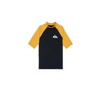 Quiksilver Everyday Upf50 SS Youth Camiseta, Niños, Negro/Amarillo Mineral, 16 años
