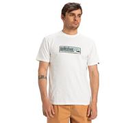 Quiksilver, EVO Endless Type Camiseta de Manga Corta, Hombres, XS, Snow White