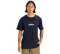 Quiksilver, Fineline Camiseta de Manga Corta, Hombres, L, Dark Navy