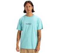 Quiksilver, Fineline Camiseta de Manga Corta, Hombres, M, Aqua Sky