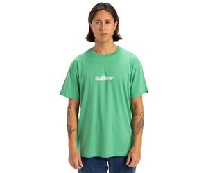 Quiksilver, Fineline Camiseta de Manga Corta, Hombres, M, Green Spruce