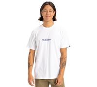Quiksilver Fineline SS Camiseta, White, XS Hombre