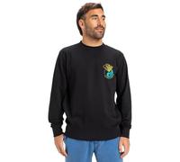 Quiksilver Graphic Mix Crew Polar, Negro, M para Hombre