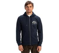 Quiksilver Graphic Mix Hoodie Zip Polar, Azul Marino, XL para Hombre