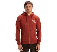 Quiksilver Graphic Mix Hoodie Zip Polar, Henna, M para Hombre
