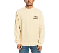 Quiksilver Hombre Neon Slab Crew Sudadera sin Capucha Crudo XXL
