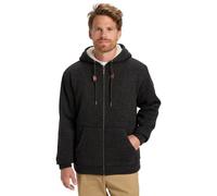 Quiksilver - Jersey de Forro Polar Keller Sherpa, Color Negro