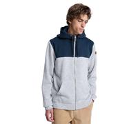 Quiksilver Keller Block Zip - Sudadera con Capucha y Cremallera Completa para Hombre, Color Negro