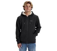 Quiksilver Keller Sherpa Suéter, Black Heather, Estándar para Hombre