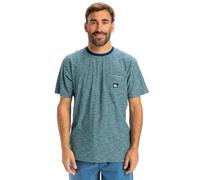 Quiksilver Kentin SS Pocket Top de Punto de Manga Corta, Estatebluekentinstripes, Medium para Hombre