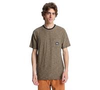 Quiksilver Kentin SS Pocket Top de Punto de Manga Corta, Blackkentinstripes, Medium para Hombre