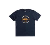 Quiksilver Logo Cercle SS Camiseta, Bleu, Estándar Hombres