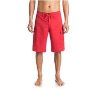 Quiksilver Manic Traje de baño de 55,9 cm de longitud con bolsillo tipo cargo, para hombre, Rojo (Quick Red), 35