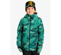 Quiksilver - Chaquetas de esquí niños - Mission Printed Youth Jacket Camostrokes Trekking Green - Talla Infantil 12 años - Verde Verde 12 años