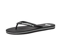 Quiksilver Molokai 3 Point Flip Flop Sandal, Sandalia Hombre, Negro Blanco Y Negro, 45 EU